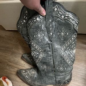 Womens corral boots, used in fair condition